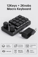 Teclado Mecánico Mini Para Gaming Y Photoshop Con Macro Personalizable RGB 3 Teclas Botón Copiar Pegar Hotswap Para Desktop Laptop Tablet - details 2