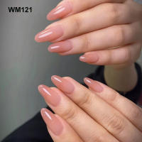 24pcs/set Uñas Postizas De Talla Grande En Rosa Gris Y Marrón Estilo Francés Y Almendrado Para Otoño E Invierno Decoración De Uñas Press on Falsas Acrílicas - details 3