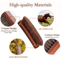 Kit de Pinzas para Zapatos y Botas, Pinzas para pulir Botas y Zapatos de crin de Caballo, Cables de Limpieza con Mangos de Madera. - details 0