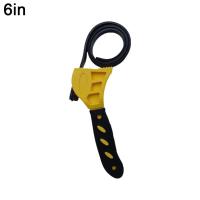 Llave De Cinturón Multifuncional Ajustable Con Correa De Goma Herramienta De Apertura De Botellas De Tubo De Carburador Y Filtro De Aceite Universal Tipo 6 Pulgadas - details 2