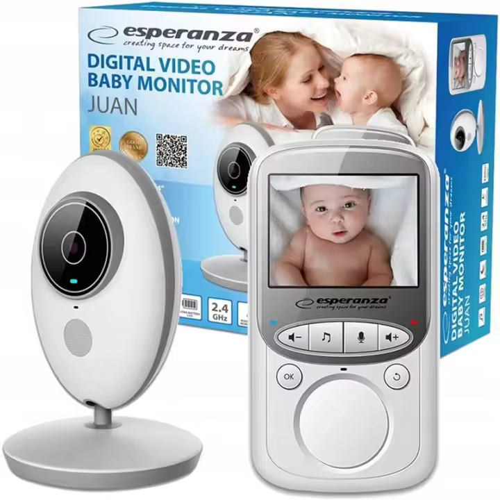Esperanza EHM003 Monitor LCD para bebés 2.4" Blanco - 1