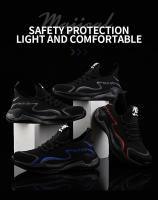 Zapatos de seguridad ligeros para hombre, zapatillas de trabajo transpirables con puntera de acero, antigolpes y ANTIPERFORACIONES - details 0