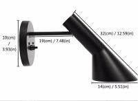 Lámpara De Pared Moderna Nórdica Con Enchufe Para Dormitorio Y Sala De Estar Iluminación Decorativa 220V E27 Material De Hierro - details 0
