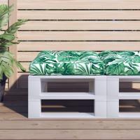 vidaXL Cojín para sofá de palets de tela 58x58x10 cm en color Beige/Gris/Taupé y más | acolchados duraderos para sofás de jardín terraza exterior - details 4