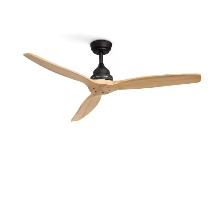 CREATE - Ventilador de Techo 75W Silencioso Ø132 cm, 3 velocidades, Madera - WINDWOOD - 1