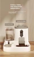 Alimentador Y Dispensador De Agua Automático Para Perros Y Gatos Con Tazón De Alimento Y Agua Universal Productos Para Mascotas - details 2