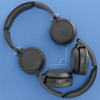 PHILIPS H4205BK/00 Auriculares inalámbricos Bluetooth, On Ear Bass Boost, 29 Horas de autonomía, Función de Carga rápida, Aislamiento acústico, Diseño Plegable, 2020 - details 4