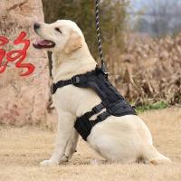 Correa Táctica Para Perros Grandes Con Cremallera Retráctil Y Correa De Hombro Gran Capacity Para Pitbull Accesorios Para Perros - details 10