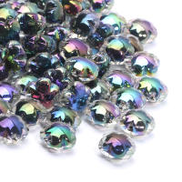 10Pcs Abalorios Flor Negra AB Transparente Para Creación De Joyas Pulsera Y Pendientes DIY Suministros De Manualidades - details 0