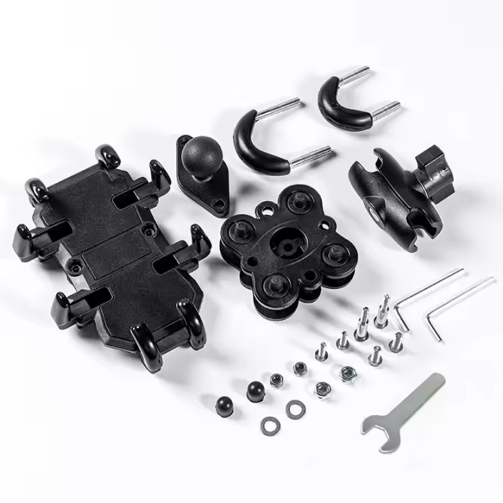 Soporte para teléfono de LA motorteta with Amortiguador de vibración, soporte de Bicicleta de Aluminio para iPhone y Samsung, accesorios para teléfono móvil - 1
