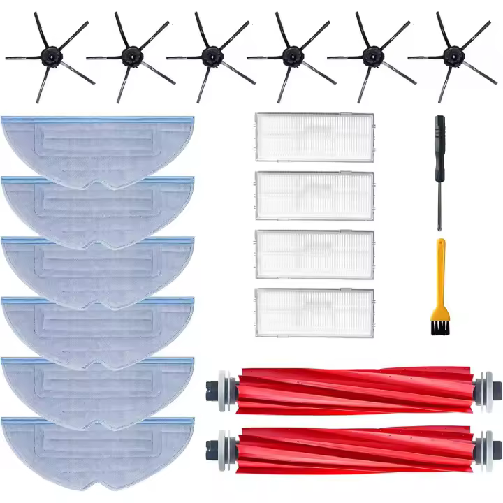 Kit de repuesto para  S7 S7 + S7 Plus S7 MaxV Plus Ultra T7 T7S Plus, Accesorios 2 Faros principales, 6 Laterales, 4 Filtros, 6 Paños, 1 - 1