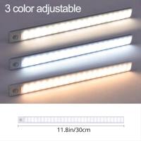 Luz De Armario LED Con Sensor De Movimiento Recargable Por USB Ajustable En Color Tamaño Diferente Disponible Luz De Noche Para Encimera Y Armario - details 10