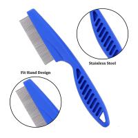 Peine Para Mascotas 6 Piezas/Aset Elimina Piojos Y Crustáceos De Cabeza De Acero Inoxidable Peine Para Perros Y Gatos De Cuidado Del Pelaje - details 2