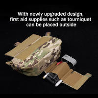 Bolsa De Hombro Compacta Para Cinturón Integrada Con Chaleco De Porta Placa Para Airsoft En MC Negro Verde De Rango Café - details 2