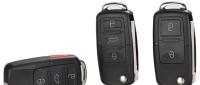 Carcasa De Llave Remota Para Coche Jingyuqin Plegable 2/3/4 B Con Logo Para VW Passat Polo Golf Touran Bora Ibiza Leon Octavia Fabia ABS+metal - details 1