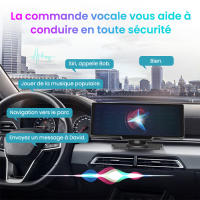 Pantalla carplay coche Reproductor de vídeo inalámbrico Multimedia para Radio de coche de 10,26 pulgadas CarPlay Android espejo grabador DVR para coche tablero - details 3