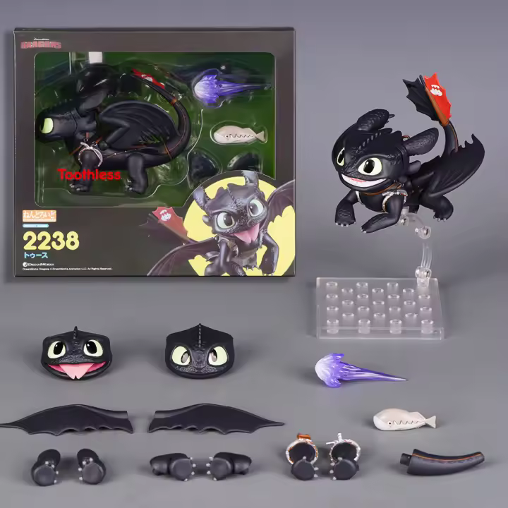 Figura De Acción How to Train Your Dragon Con Toothless Y Light Fury Modelo PVC Colección Ornamento Juguetes Regalo Para Adultos - 1