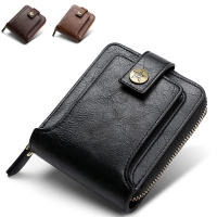 Cartera De Cuero Para Hombre Lujo Monedero Con Bolsillo Para Monedas Y Tarjetas Cierre De Cremallera Antirrobo Regalo Para Hombres - details 43