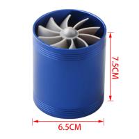 Kit De Filtro De Aire Doble Y Ventilador De Admisión Para Coche Turbo Intake Air Filter Ahorrador De Gas Y Aceite Parte De Repuesto - details 15