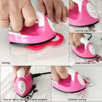 Fresadora Portátil Eléctrica DIY Mini Hierro Mano Calentamiento Rápido Versátil Para Pegatinas De Ropa Y Nombre Máquina De Presión Calor Pequeña Herramienta De Bricolaje - details 3