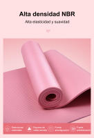 FREES COPES Esterilla de Yoga y Pilates Antideslizante 8mm - 183*61*0.8cm - Uso Hogar y Exteriores - details 2