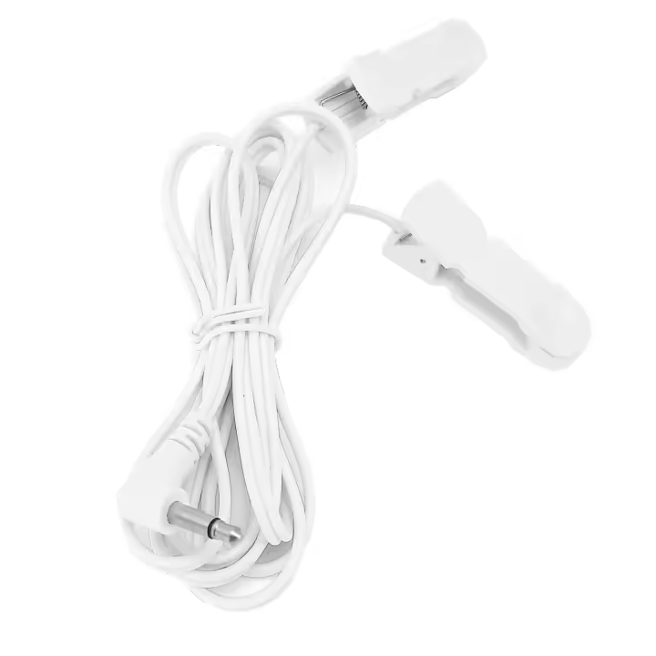 Pinza para oreja Tens de 3,5 mm, cable de electrodos, pinza para oreja para unidad Tens, máquina de fisioterapia - 1