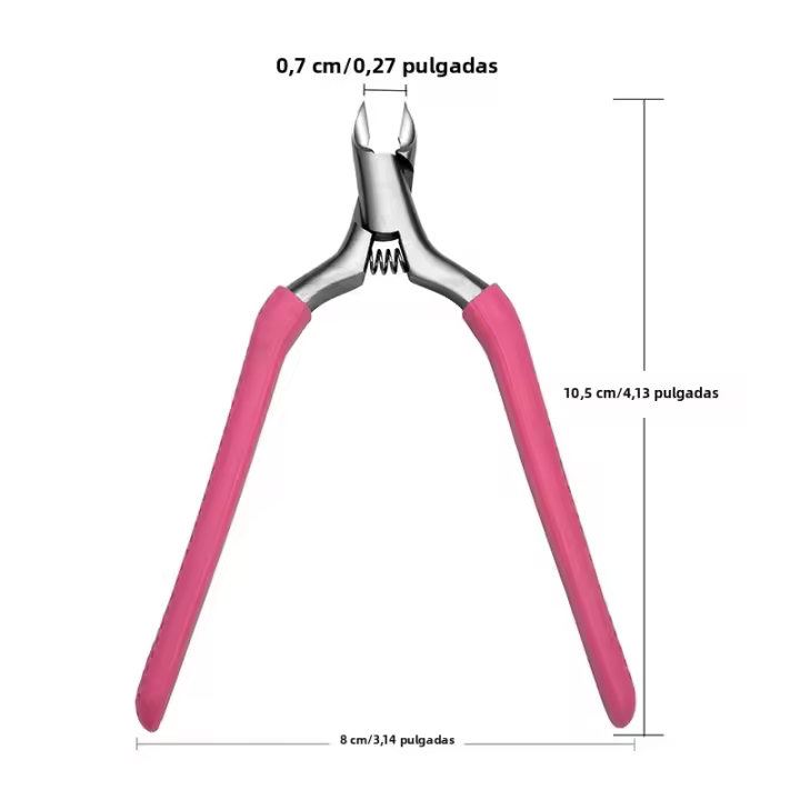 Tijeras De Cutícula Para Manicura Cortador Y Trimmer De Uñas Herramienta De Cuidado De Uñas Acero Inoxidable Art Tool - 1
