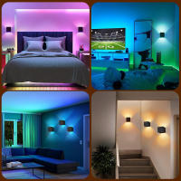 Lámpara De Pared LED Recargable Con Control Remoto Y Luz RGB Iluminación Ajustable Sin Cable Decoración Moderna Para El Hogar - details 7