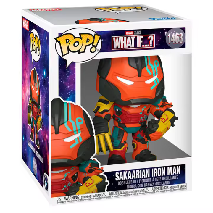 Figura Pop Super Marvel What If Sakaarian Iron Man-Figura de Vinilo Coleccionable - Idea de Regalo- Mercancia Oficial - Juguetes para Niños y Adultos - Movies Fans - Muñeco para Coleccionistas y Exposición - 1
