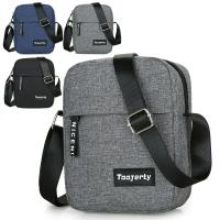 Bolso De Hombro De Nylon Para Hombre Color Sólido Bolso Cruzado Casual Y Moda Retro Estilo Europeo Y Americano - details 13