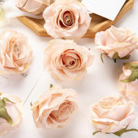 10/50pcs Cabezas De Rosa Silken Para Bodas Jardines Arches Navidad Decoraciones De Hogar DIY Cajas De Dulces Broches Estilo Floral - details 12