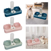 Juego De Cuencas Para Gatos Y Agua Con Dispensador Automático Alimentador Para Perros Pequeños O Medianos Gatos Gatitos Conejos Puppies - details 0