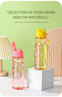 Botella De Agua Transparente Portátil Para Deporte Y Viaje 650ML Para Niñas Y Niños Escuela Gimnasio Viajes Herramientas De Cocina - details 6