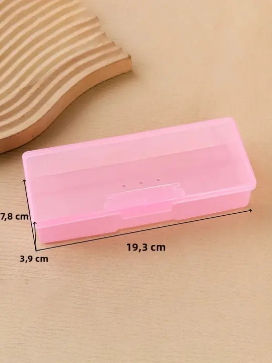 Caja De Arte De Uñas Con Cinta De Lijado Caja De Almacenamiento Para Pinceles De Maquillaje Y Refil Caja De Joyería Caja De Perforación Herramienta De Maquillaje - 1