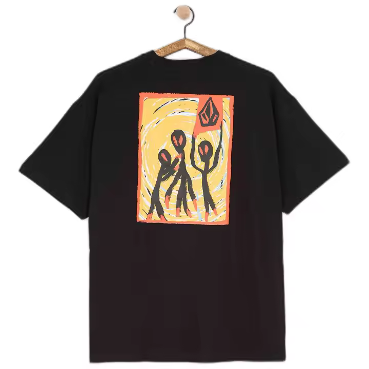 Camiseta de Manga Corta VOLCOM Gonyvaders para hombre en color negro - 1