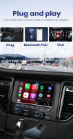 Adaptador Wireless Android Auto CarPlay 2En1 Para Coche Bluetooth 5.0 WIFI 2.4G+5G Compatible Con Honda Haval GMC Citroёn Audi Toyota Hyundai - details 8