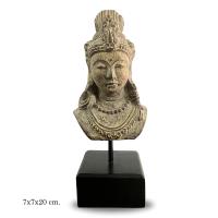Gissed-Busto de Buda Estilo Antiguo con Base - Escultura Decorativa 20 cm - details 1