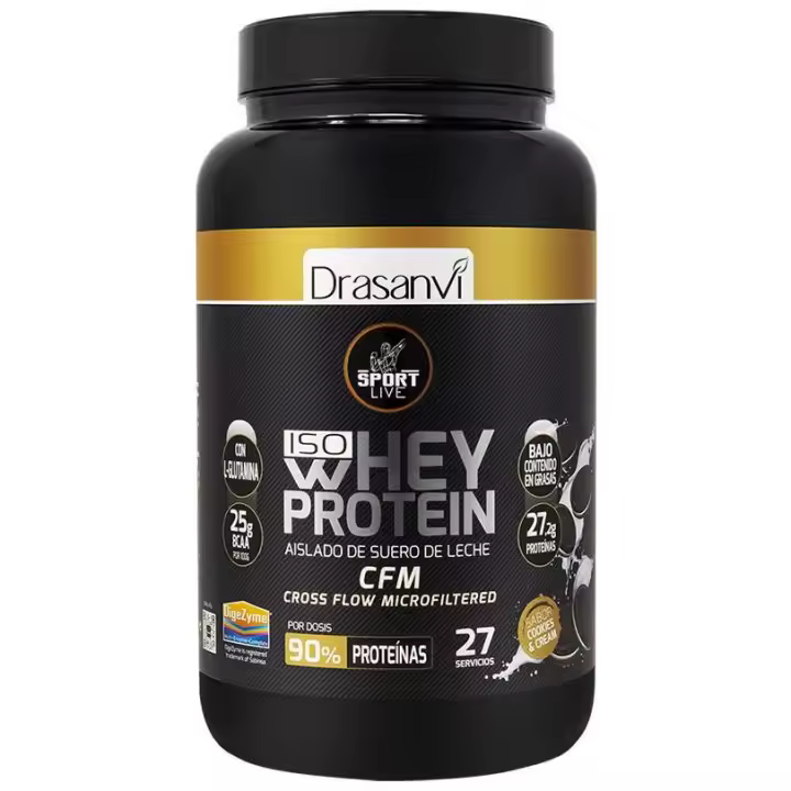 Sport Live Drasanvi Iso Whey Protein Aislado #Cookies & Cream 800 Gr - 1