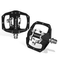 Pedales De Bicicleta BUCKLOS MTB Doble Función Plataforma Plana Y Fijación SPD Antideslizante Para Mountain Bike Con Cleat - details 8