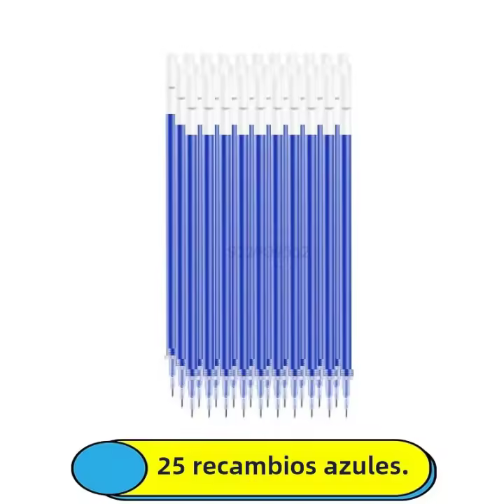 Juego De Bolígrafos Gel 0.5mm 6-25 Piezas Colores Neutro Negro/Azul/Rojo Recargables Escritura Suave Suministros Escolares - 1