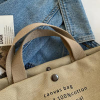 Bolso De Hombro Para Mujer De Lona De Alta Calidad 2023 Bolsa De Compras Estudiantes Bolso De Libros De Algodón Gran Tote Para Niñas Monedero - details 30