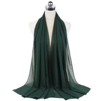 Nueva Elegante Bufanda De Mujer 2023 Modesta En Chiffón Sólido Tamaño Grande Abrazadora Para Cabeza Y Cuello Protección Solar Estilo Fashion - details 72