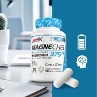 Amix Nutrition/ Performance - MagneChel Magnesium Chelate 90 Cáp. - ChelaZone®. 375 mg por servicio de Magnesio Bisglicinato quelado, altamente absorbible y eficaz. Apoyo integral para la función muscular y la recuperación. - details 0
