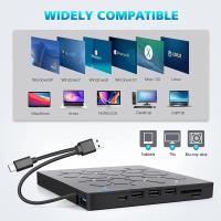 Disco Duro Externo 7 En 1 Con USB3.0 Y Tipo C Grabador De Óptica Disco CD/DVD Para Portátil Y Escritorio GGBEE - details 10
