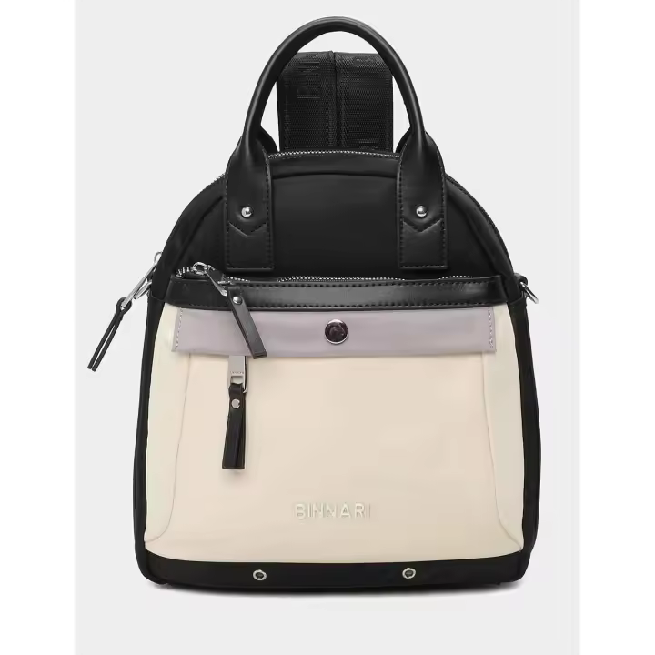 BINNARI Bolso Bandolera / Mochila BINNARI Mujer Multi Negro  (Mod: 20472) - 1