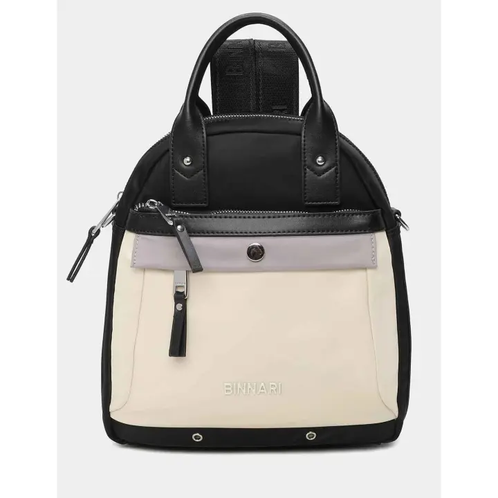 BINNARI Bolso Bandolera / Mochila BINNARI Mujer Multi Negro  (Mod: 20472) - 1