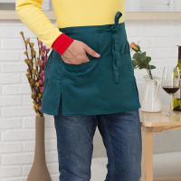 Delantal Corto Para Cintura Para Hotelería Restaurante Café Uniformes De Waiters Y Waitresses Multicolor Resistente a La Suciedad Sin Mangas Estilo Sencillo Para Limpieza - details 10
