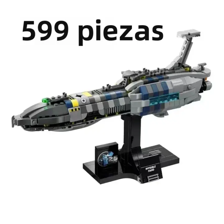 Bloques De Construcción Espacial Invisible MOC Star Hand Compatible Con Juguetes Para Adultos Y Niños Modelos De Cumpleaños 557pcs - 1