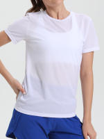 Camiseta Deportiva Para Mujer De Color Sólido Ultraligera Y Secado Rápido Transpirable Ligera Para Correr Y Gimnasio - details 14