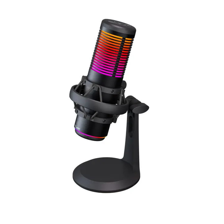 Micrófono De Condensador Para Gaming Con Soporte Antisalpicaduras Control De Ganancia RGB Para Streaming Podcasting Y Estudio Doméstico - 1